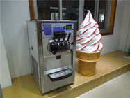 Automatic Soft Ice Cream Frozen Yogurt Maker 3 Flavors Table Top Low Noise