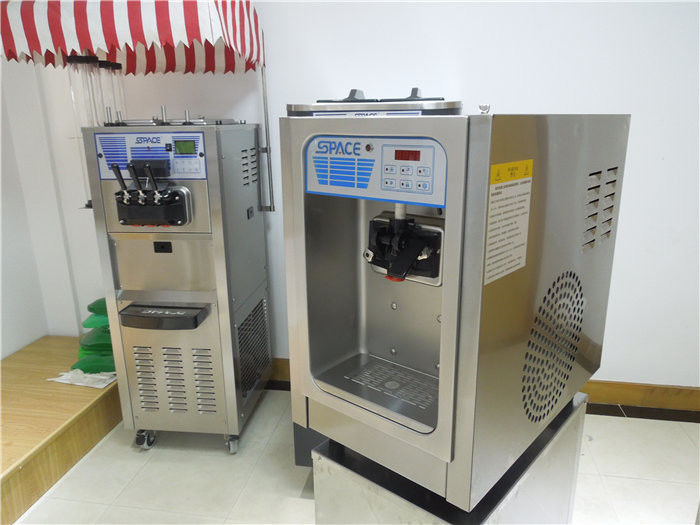 One Flavor Table Top Soft Serve Freezer Ice Cream Making Machine Italy Technology